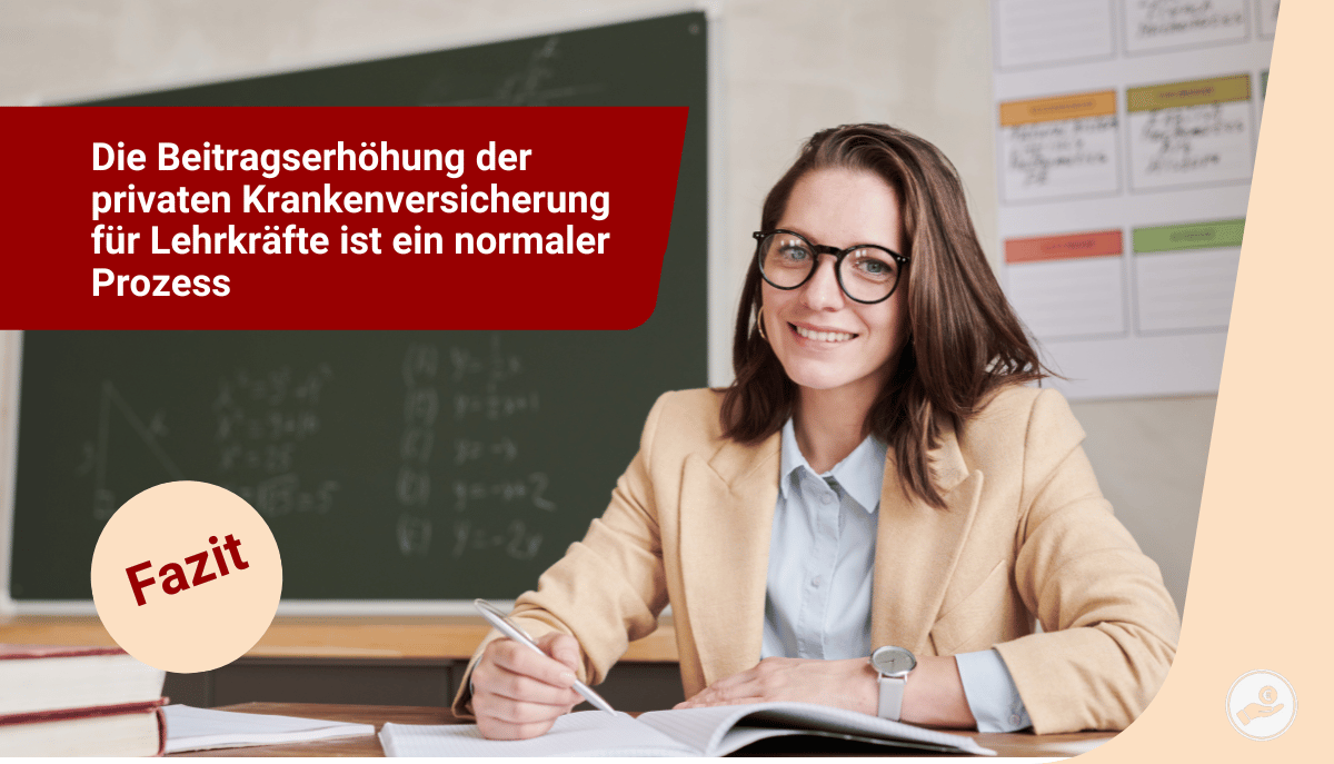Bild unterstützt die Erklärung der systembedingten Unterschiede zwischen PKV- und GKV-Beitragsentwicklungen für Lehrer.