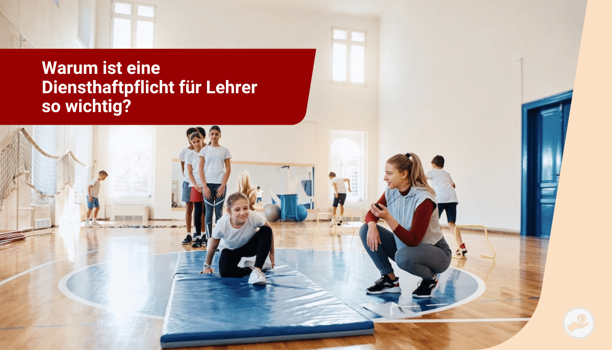 Sportunterricht mit Schülern – warum eine Diensthaftpflicht für Lehrer so wichtig ist.