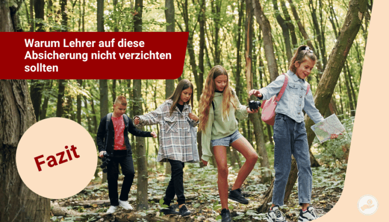 Schülergruppe auf einem Ausflug als Beispiel für berufliche Risiken und Haftpflichtversicherung für Lehrer.