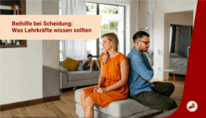 Paar sitzt getrennt in einer Wohnung als Symbol für Beihilfe, PKV und Krankenversicherung bei Scheidung von Lehrkräften.